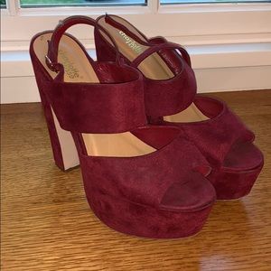Charlotte Russe Heels Maroon